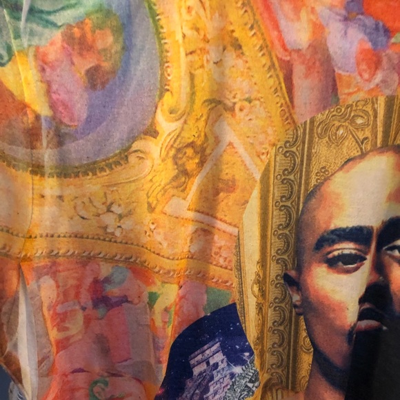 Unique Tupac Shakur Tee T-Shirt Ladies L 2014 Tupac brand - Picture 2 of 9